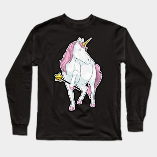 Unicorn Wizard Magic wand Long Sleeve T-Shirt